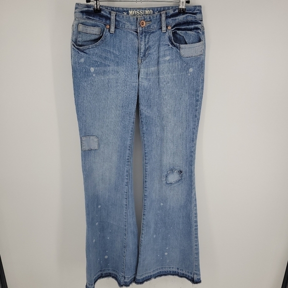 Mossimo Denim Jeans Low Rise Super Flare Size 7 - Picture 17 of 17